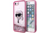 Mobil - Deksel og etui - Karl Lagerfeld KLHCI8LNKHCP iPhone 7/8/ SE 2020/2022 pink/pink hardcase Glitter Karl Head - 3666339118877