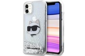 Mobil - Deksel og etui - Karl Lagerfeld KLHCN61LNCHCS iPhone 11/ XR silver/silver hardcase Glitter Choupette Head - 3666339118952