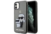 Mobil - Deksel og etui - Karl Lagerfeld KLHCN61HNKCTGK iPhone 11 / Xr 6.1" black/black hardcase Gliter Karl&Choupette - 3666339119003