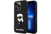 Mobil - Deksel og etui - Karl Lagerfeld KLHCP14L3DRKINK iPhone 14 Pro 6.1" black/black hardcase Rubber Ikonik 3D - 3666339122645