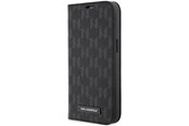 Mobil - Deksel og etui - Karl Lagerfeld KLBKP14LSAKLHPK iPhone 14 Pro 6.1" bookcase black/black Saffiano Monogram - 3666339122966
