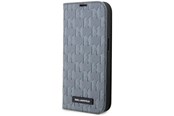 Mobil - Deksel og etui - Karl Lagerfeld KLBKP14LSAKLHPG iPhone 14 Pro 6.1" bookcase silver/silver Saffiano Monogram - 3666339123000