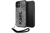 Mobil - Deksel og etui - Karl Lagerfeld KLHCN61PSQRKS iPhone 11 / Xr 6.1" silver/silver hardcase Sequins Cord - 3666339128029