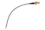 Nettverkskabel - MikroTik ACSMAUFL U.fl - SMA female pigtail - Svart - ACSMAUFL