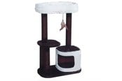 Katt - NAYECO Cat Scratcher DORET 50 x 40 x 90 cm CHOCOLATE Crea - 8427458008860