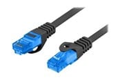 Nettverkskabel - Lanberg patch cable - 10 m - black RAL 9004 - Svart - PCF6A-10CC-1000-BK