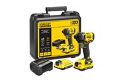 Skru/Bormaskin - Stanley Fatmax SFMCF820D2K impact driver - cordless - 3-speed - 2 batteries included charger - SFMCF820D2K-QW