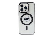 Mobil - Deksel og etui - Karl Lagerfeld IML Choupette's Head MagSafe case for iPhone 15 Pro - transparent - 3666339162054