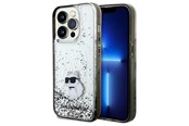 Mobil - Deksel og etui - Karl Lagerfeld Liquid Glitter Choupette case for iPhone 14 Pro - transparent - 3666339164171