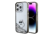 Mobil - Deksel og etui - Karl Lagerfeld Liquid Glitter Choupette case for iPhone 15 Pro Max - transparent - 3666339164225