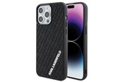 Mobil - Deksel og etui - Karl Lagerfeld 3D Rubber Multi Logo case for iPhone 15 Pro Max - black - 3666339164348