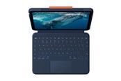 Tastatur - Logitech Rugged Combo 4c - keyboard and folio case full size - QWERTY - Danish/Norwegian/Swedish/Finnish - classic blue Input Device - Tastatur & Foliosett - Dansk/norsk/svensk/finsk - Blå - 920-014175