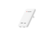 Mobil - Adaptere og ladere - Verbatim Essentials Slim GaN Wall Charger 65W - White - 30281