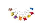 Leketøy - Duckiez Pop It Food Theme Keychain - 9891