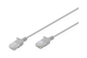 Nettverkskabel - DIGITUS patch cable - 30 cm - Grå - DK-1618-003S-10