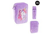 Skoleutstyr - Tinka DOUBLE PENCIL CASE UNICORN PURPLE - 8-804213
