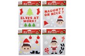 Kreative leker - Elves Behavin' Badley Elf Gel Sticker Set 4 asst. - 600500