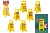 Kreative leker - Elves Behavin' Badley Elf Slogans Warning Sign 6 asst. - 600305