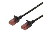 Nettverkskabel - Deltaco patch cable - 1.5 m - black - Svart - 1m - UUTP-1312