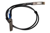 Nettverkskabel - MikroTik 400GBase direct attach cable - 1 m - Svart - DDQ+DA0001