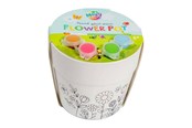 Kreative leker - Creative Craft Group Paint-Your-Own Flowerpot - incl. 4 Paint Colors & 1 Brush - 620017