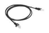 Nettverkskabel - Lanberg patch cable - 1 m - black RAL 9004 - Svart - PCU6-10CC-0100-BK