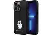 Mobil - Deksel og etui - Karl Lagerfeld KLHCP13LSMHCNPK case for iPhone 13 Pro / 13 - black Silicone C Metal Pin - 3666339166298