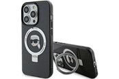 Mobil - Deksel og etui - Karl Lagerfeld KLHMP15LHMRSKHK iPhone 15 Pro 6.1" black/black hardcase Ring Stand Karl Head MagSafe - 3666339168414