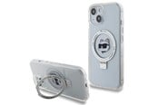 Mobil - Deksel og etui - Karl Lagerfeld KLHMP15SHMRSCHH iPhone 15 6.1" white/white hardcase Ring Stand Choupette Head MagSafe - 3666339168636