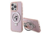 Mobil - Deksel og etui - Karl Lagerfeld KLHMP15XHMRSKCP iPhone 15 Pro Max 6.7" pink/pink hardcase Ring Stand Karl&Choupette MagSafe - 3666339169022