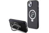 Mobil - Deksel og etui - Karl Lagerfeld KLHMP15MHMRSKCK iPhone 15 Plus 6.7"black/black hardcase Ring Stand Karl&Choupette MagSafe - 3666339169121