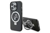 Mobil - Deksel og etui - Karl Lagerfeld KLHMP15XHMRSKCK iPhone 15 Pro Max 6.7" black/black hardcase Ring Stand Karl&Choupette MagSafe - 3666339169145