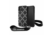Mobil - Deksel og etui - Karl Lagerfeld KLHCN61SAKLMBSK iPhone 11 / Xr 6.1" black/black hardcase Monogram Losange Saffiano - 3666339169992