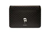 Veske/Hylster/Sekk til bærbar PC - Karl Lagerfeld Saffiano Monogram Ikonik case for a 14" laptop - black - 3666339170523
