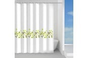 Rengjøring - Gedy Green Leaves Shower Curtain 120 x 200 cm - 12330