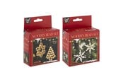 Barnerom - Creative Craft Group Wooden Bead Christmas Ornaments Set Christmas - CR8036/GE