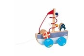 Babyleker - Goki Pull Boat Ahoy with Bead Labyrinth - 54849
