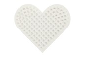 Kreative leker - Creativ Company NABBI BioBeads Base Plate Small Heart 7x8.5cm - 906785