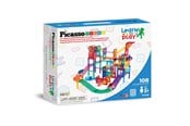 Byggesett - PicassoTiles 3-i-1 Kulebane, racerbane og magnetisk byggesett – 108 deler - PTG108