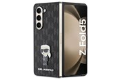 Mobil - Deksel og etui - Karl Lagerfeld Saffiano Monogram Ikonik Pin case for Samsung Galaxy Z Fold 5 - black - 3666339174026