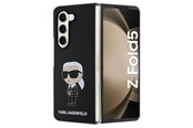 Mobil - Deksel og etui - Karl Lagerfeld KLHCZFD5SNIKBCK Z Fold5 hardcase black/black Silicone Ikonik - 3666339174064