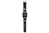 Smartklokke - Tilbehør - Karl Lagerfeld 3D Rubber Karl&Choupette Heads strap for Apple Watch 42/44/45/49mm - black - 3666339190088