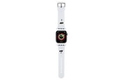 Smartklokke - Tilbehør - Karl Lagerfeld 3D Rubber Karl&Choupette Heads strap for Apple Watch 38/40/41mm - white - 3666339190095