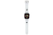 Smartklokke - Tilbehør - Karl Lagerfeld 3D Rubber Karl&Choupette Heads strap for Apple Watch 42/44/45/49mm - white - 3666339190101