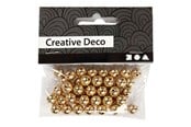 Kreative leker - Creativ Company Gold beads 50 pcs. - 698221