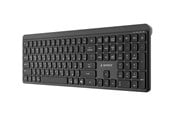 Tastatur - Gembird - keyboard - dual-mode pro-business slim full size - Cyrillic - black Input Device - Tastatur - Cyrillic - Svart - KB-WPS-03-CYRL