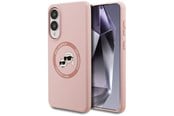 Mobil - Deksel og etui - Karl Lagerfeld Silicone Nauble Heads And Circle MagSafe Case for Samsung Galaxy S25 Edge - Pink - 3666339477073