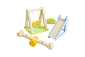 Treleker - Bigjigs Wooden Dollhouse Furniture Garden Set - 4-piece - 38006