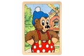 Puslespill - Rasmus Klump - Framed Wooden Puzzle - 7494