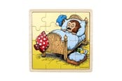 Puslespill - Rasmus Klump - Framed Wooden Puzzle - Good Night - 7498